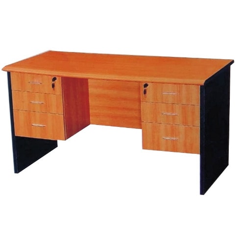 OFFICE DESK 1.4M WITH 6 DRAWERS