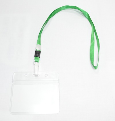 ID CARDHOLDER WITH ROPE-LEMON GREEN (1 PIECE) A0002
