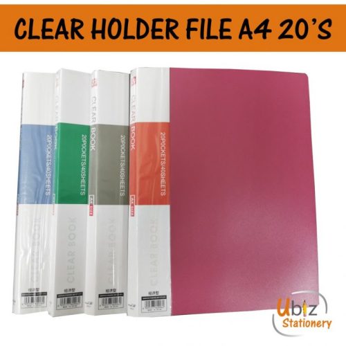 Clear Book A4-20 Pocket