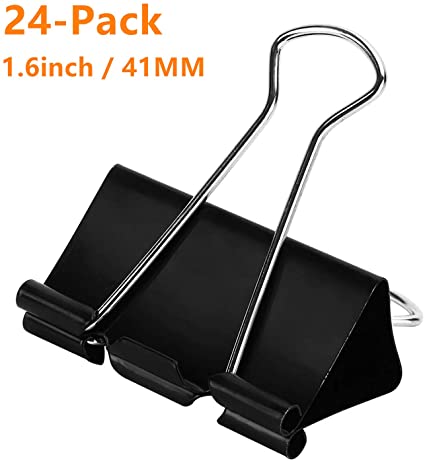 Binder Clips Coloured-41mm (24 Per Pack)