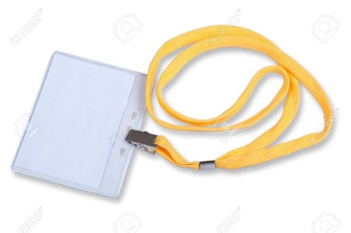 ID CARDHOLDER WITH ROPE YELLOW Y0002 (FOR 1 SET)