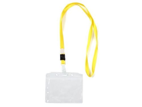 ID CARDHOLDER WITH ROPE YELLOW Y0003 (FOR 1 SET)