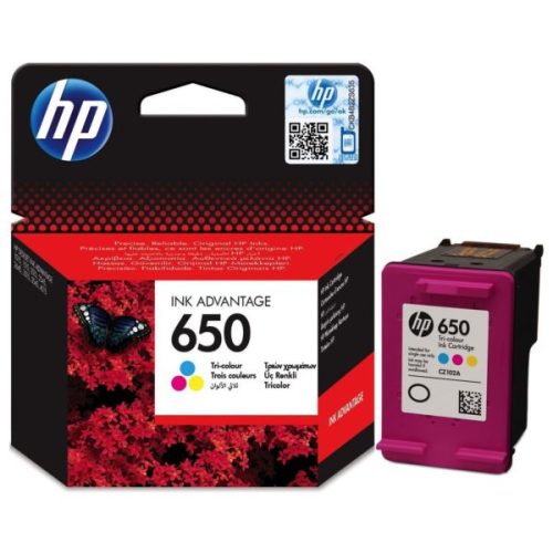 HP Original Ink Cartridge 650-Tri -color