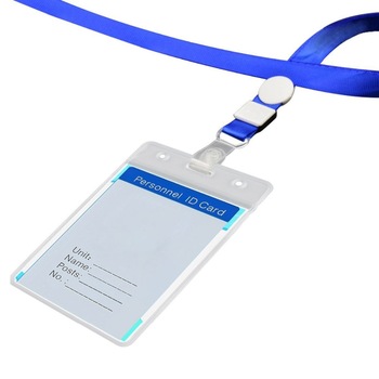 ID CARDHOLDER WITH ROPE BLUE (FOR 1 PIECE)