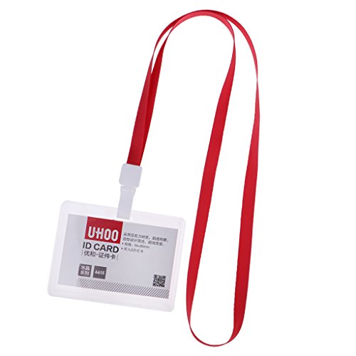ID CARDHOLDER WITH ROPE RED (FOR 1 SET)