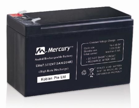 MERCURY Elite 7.5AH UPS Battery