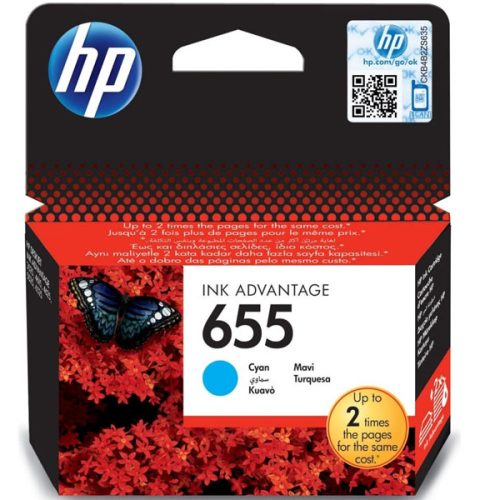 HP Original Ink Cartridge 655-Cyan
