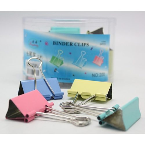 Binder Clips - 41mm Coloured (24 Per Pack)